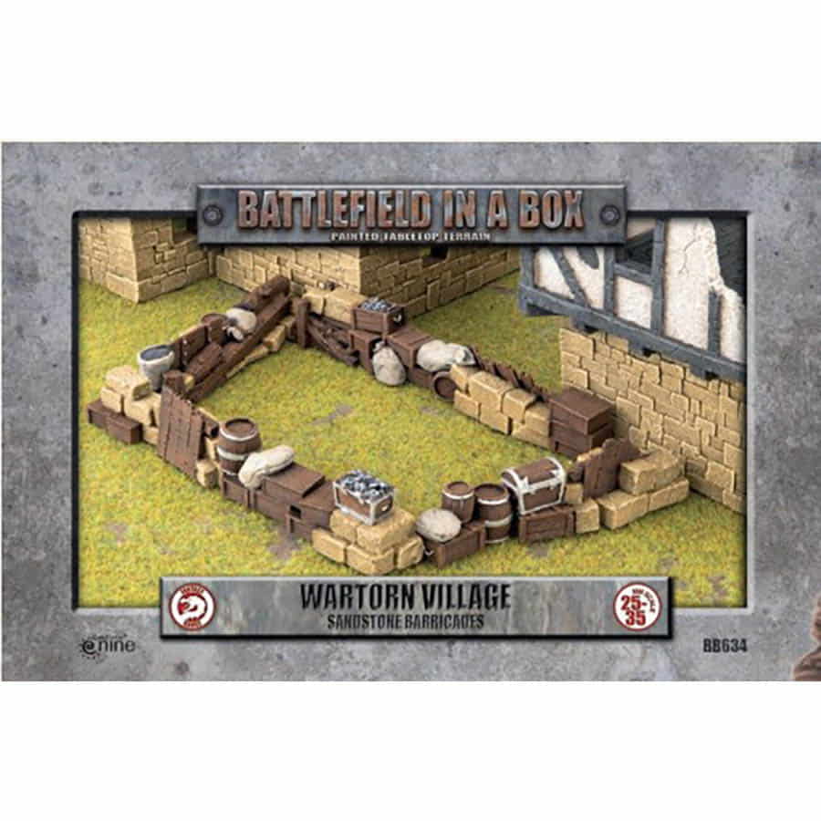 Battlefield In a Box: Wartorn Village: Sandstone Barricades