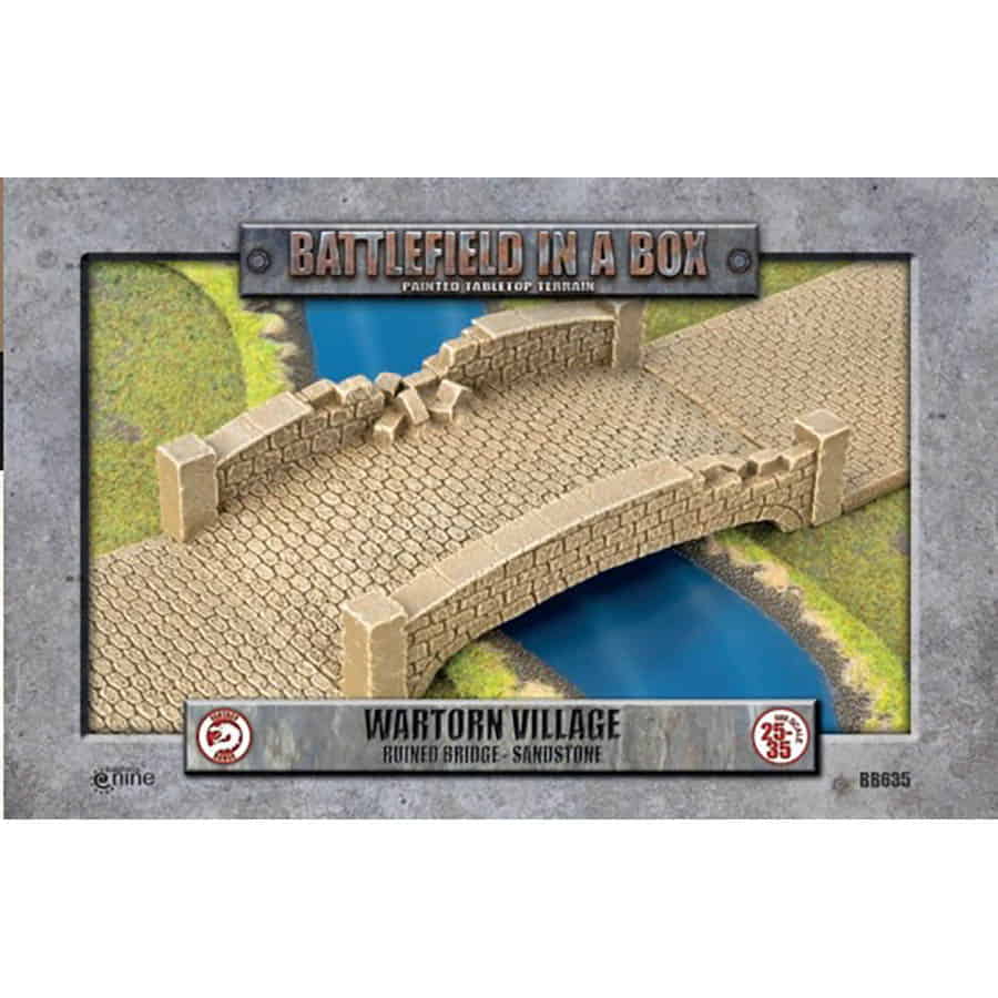 Battlefield In a Box: Wartorn Village: Sandstone Ruined Bridge