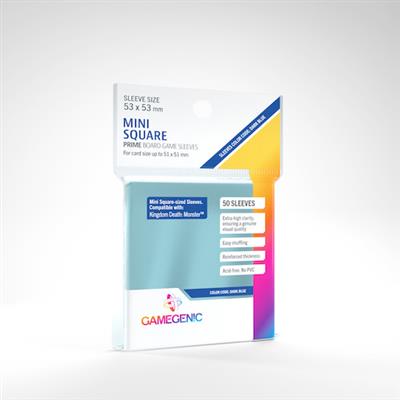 PRIME Sleeves: Mini-Square (53 x 53 mm) - Case of 16 packs