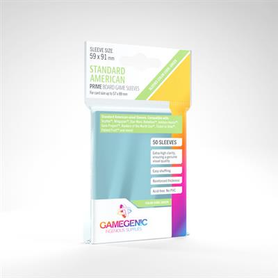 PRIME Sleeves: Standard American (59 x 91 mm) - Case of 16 Packs