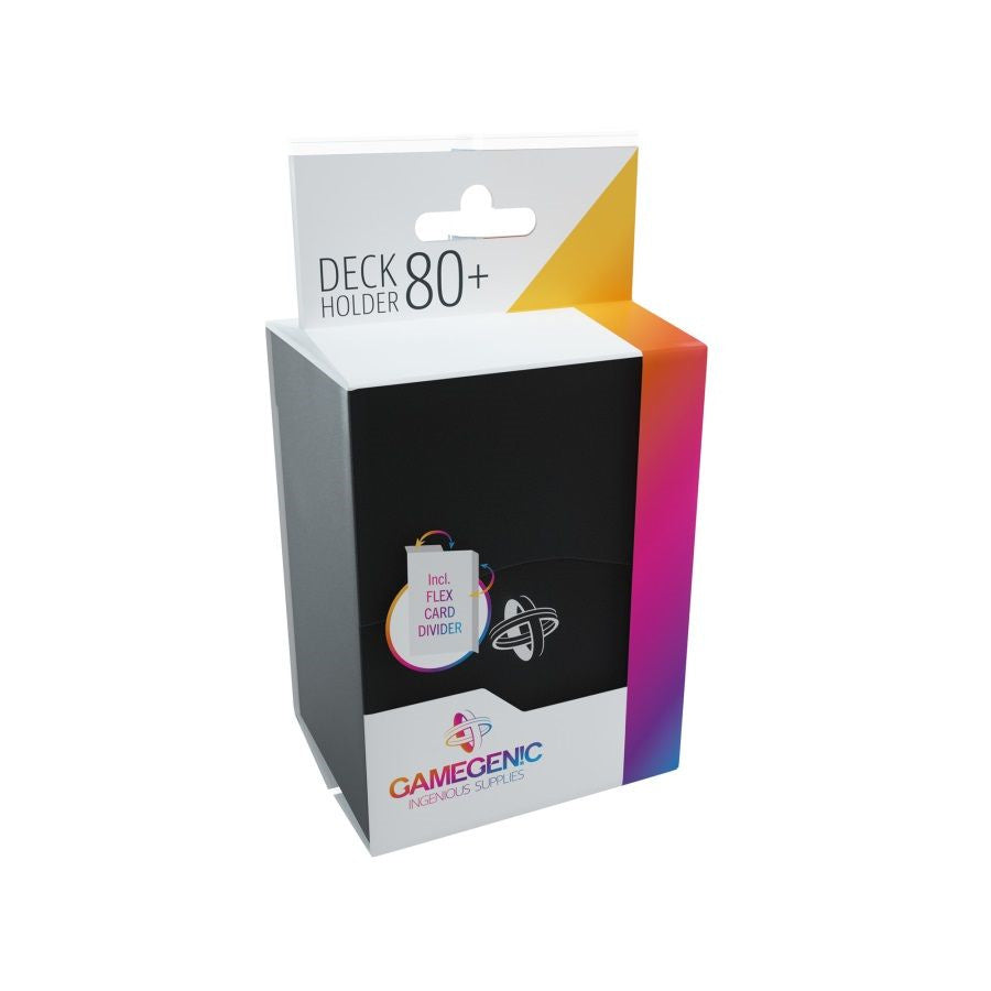 Deck Holder 80+ Card Deck Box: Black