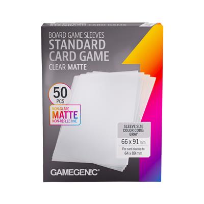 Gamegenic Standard card game sleeves clear matte