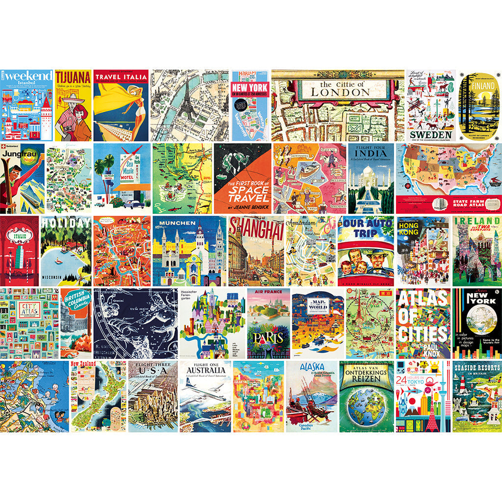 1000 Piece Vintage Atlas Puzzle