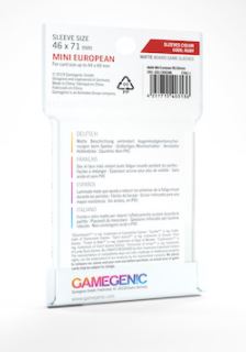 MATTE Mini European-Sized Boardgame Sleeves 46 x 71 mm - Case of 16 Packs