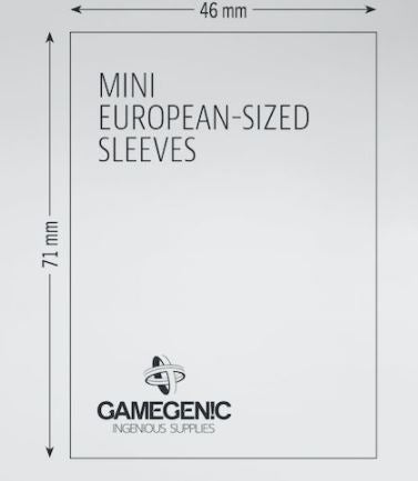 MATTE Mini European-Sized Boardgame Sleeves 46 x 71 mm - Case of 16 Packs