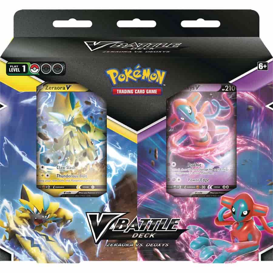 Pokemon TCG - V Battle Deck Bundle Zeraora Vs Deoxys