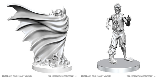 Dungeons & Dragons: Nolzur`s Marvelous Unpainted Miniatures - W28 Classic Vampire & Classic Zombie - Pre-Order