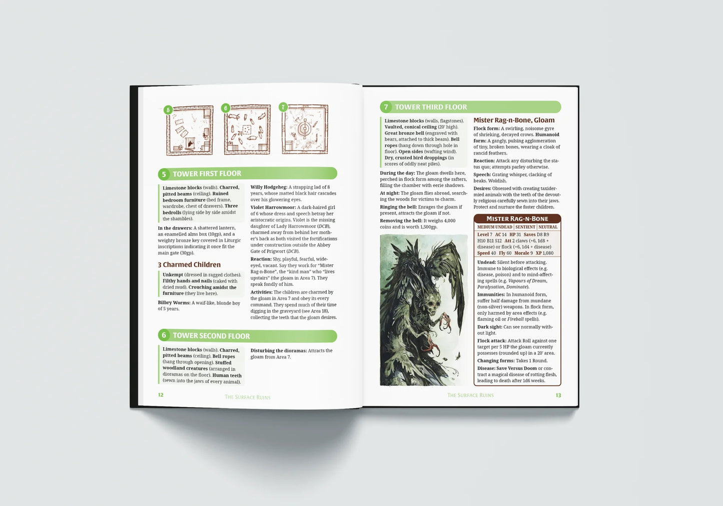 Dolmenwood RPG: The Ruined Abbey of St Clewyd