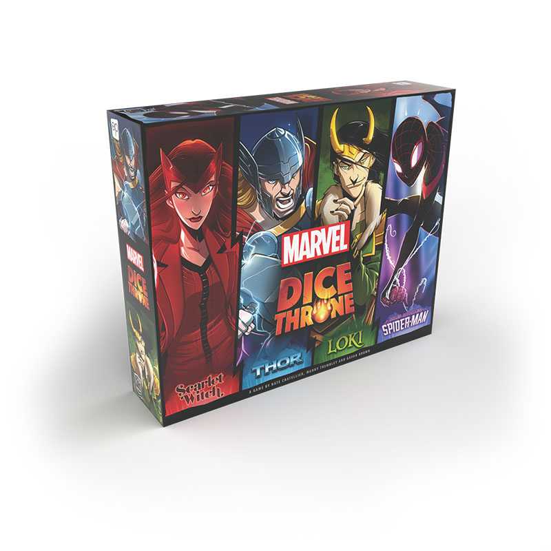 Dice Throne Marvel 2 - 4 Hero Box - Scarlet Witch, Thor, Loki, Spider-Man