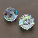 Rainbow Glass - 2pc dice set