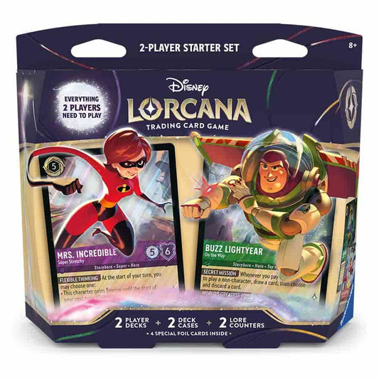 LORCANA: TWO-PLAYER DECK: Mrs. Incredible & Buzz Lightyear