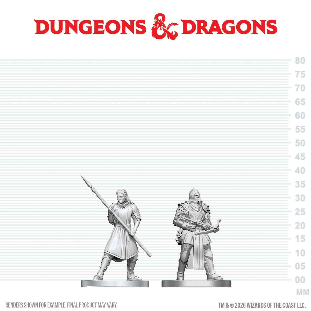 DND NOLZUR'S MARVELOUS UNPAINTED MINIATURES TOWN GUARDS