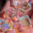 Rainbow Glass - 7pc dice set