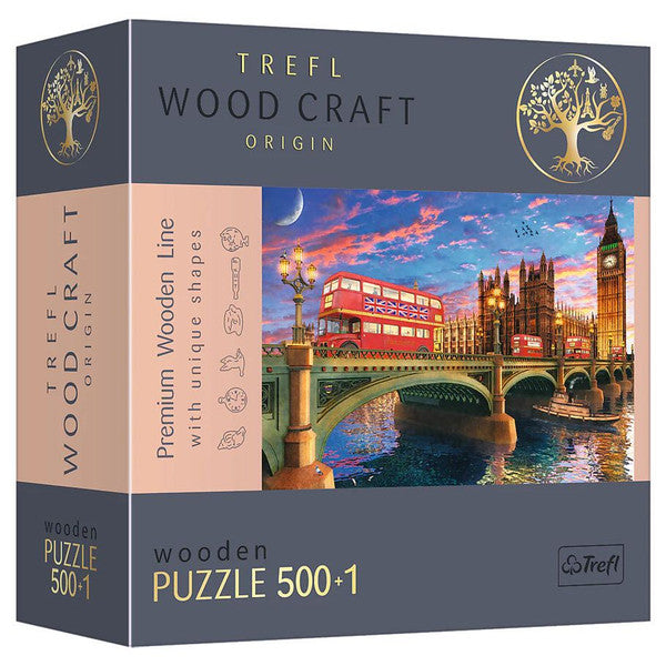 Puzzle: Woodcraft: Palace of Westminster, Big Ben, London 501 Piece