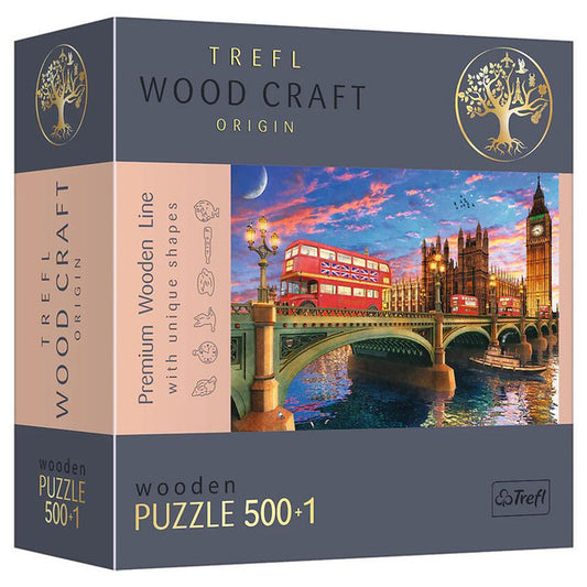 Puzzle: Woodcraft: Palace of Westminster, Big Ben, London 501 Piece