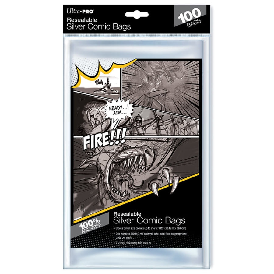 Silver Age Comic Bags - Resealable