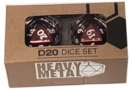 Heavy Metal Dice: D20 Red