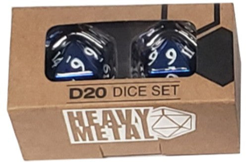 Heavy Metal Dice: D20 Blue