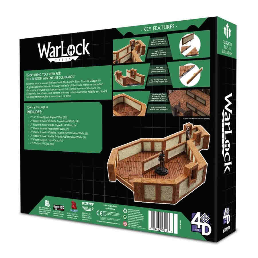 Warlock Tiles - Town and Village 3 - Angles Expansion