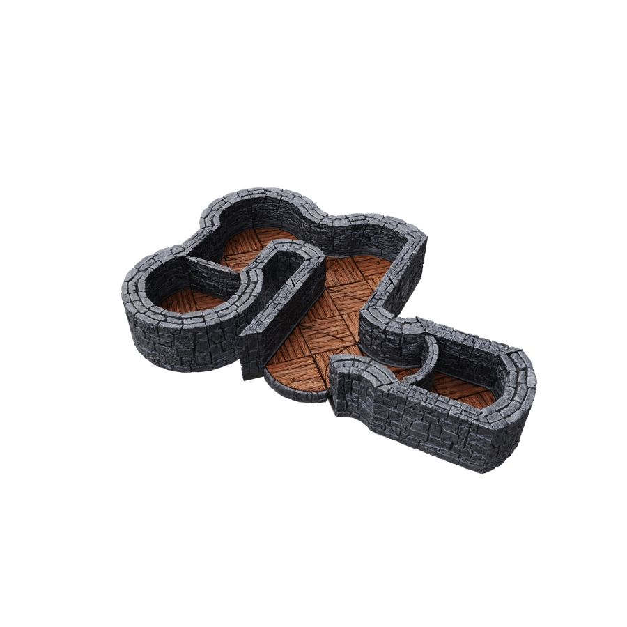 Warlock Tiles - Dungeon Tiles Expansion - 1" Angles & Curves
