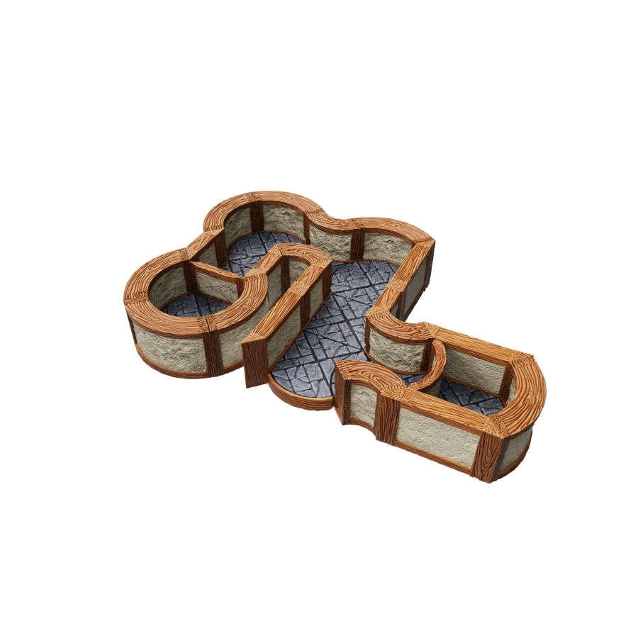 Warlock Tiles - Town and Village Tiles Expansion - 1" Town & Village - Angles & Curves