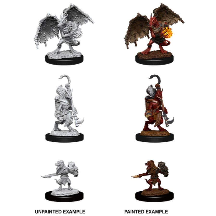 Dungeons & Dragons: Nolzur's Marvelous Unpainted Miniatures - W12 Kobold Inventor, Dragonshield, & Sorcerer