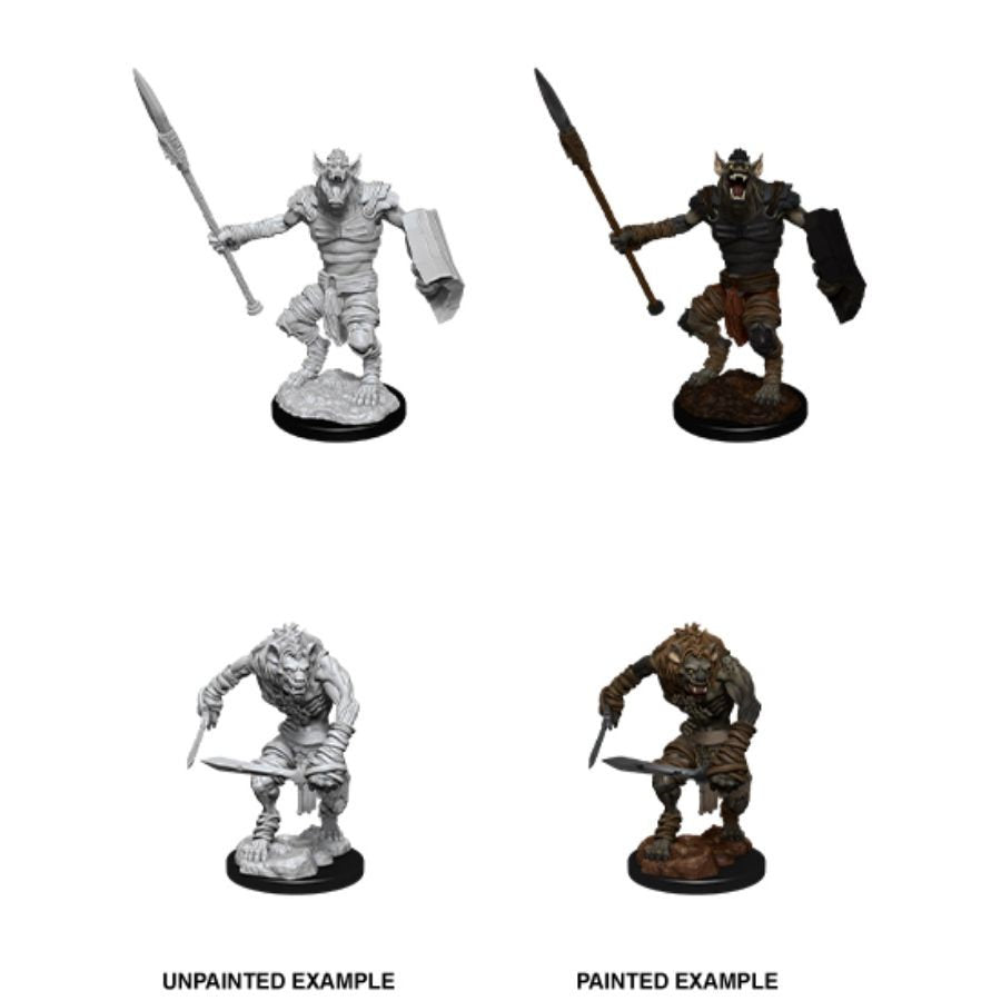 Dungeons & Dragons: Nolzur's Marvelous Unpainted Miniatures - W12 Gnoll & Gnoll Flesh Gnawer