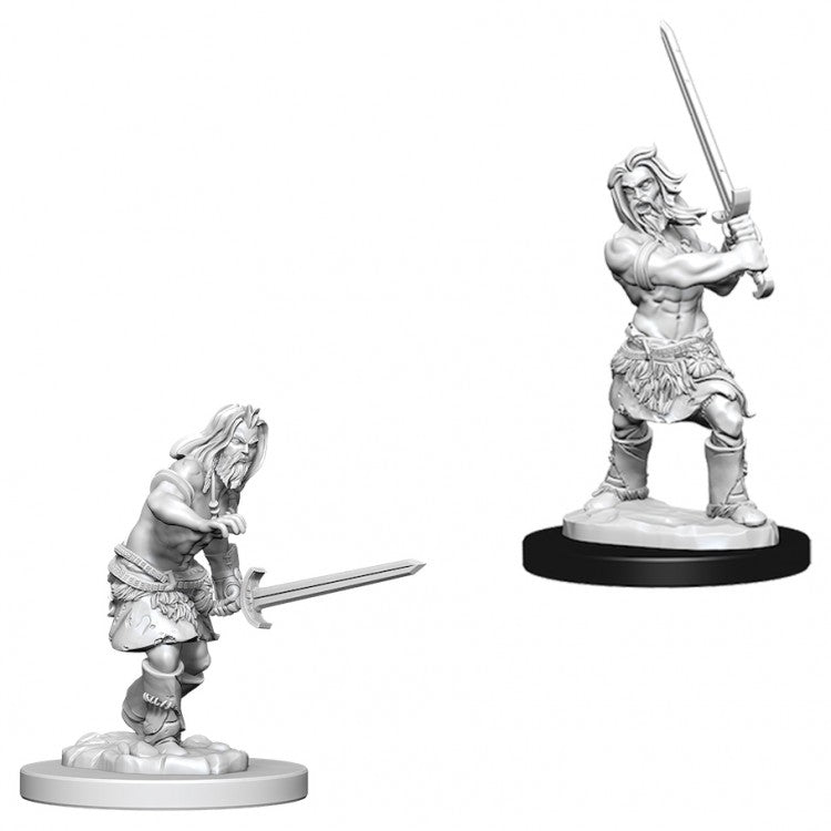 Pathfinder: Deep Cuts Unpainted Miniatures - Human Male Barbarian