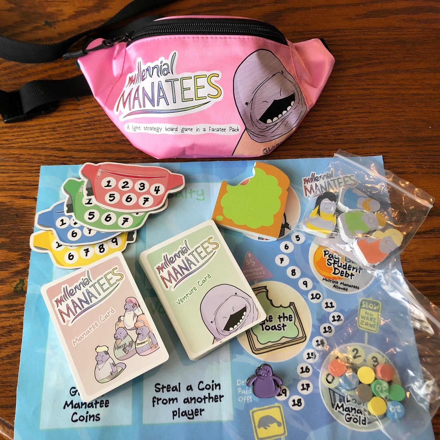 Millenial Manatees: Board Game in a Fanatee Pack